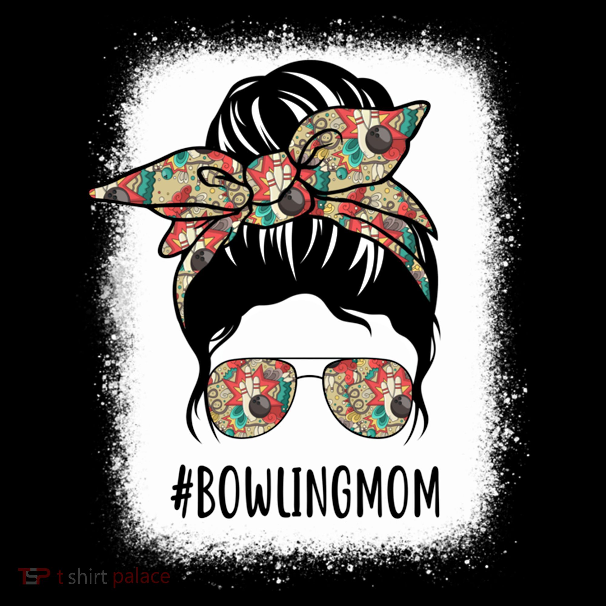 Bowling Mom Life Messy Bun Hair Bleached Great Gift Coffee Mug