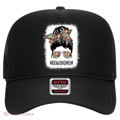 Bowling Mom Life Messy Bun Hair Bleached Great Gift Hat