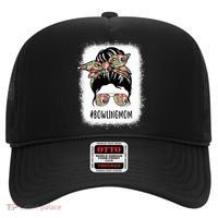 Bowling Mom Life Messy Bun Hair Bleached Great Gift Hat thumb 0