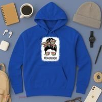 Bowling Mom Life Messy Bun Hair Bleached Great Gift Hoodie thumb 3