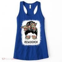Bowling Mom Life Messy Bun Hair Bleached Great Gift Women's Tank Top thumb 0