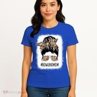 Bowling Mom Life Messy Bun Hair Bleached Great Gift Women's T-Shirt thumb 4