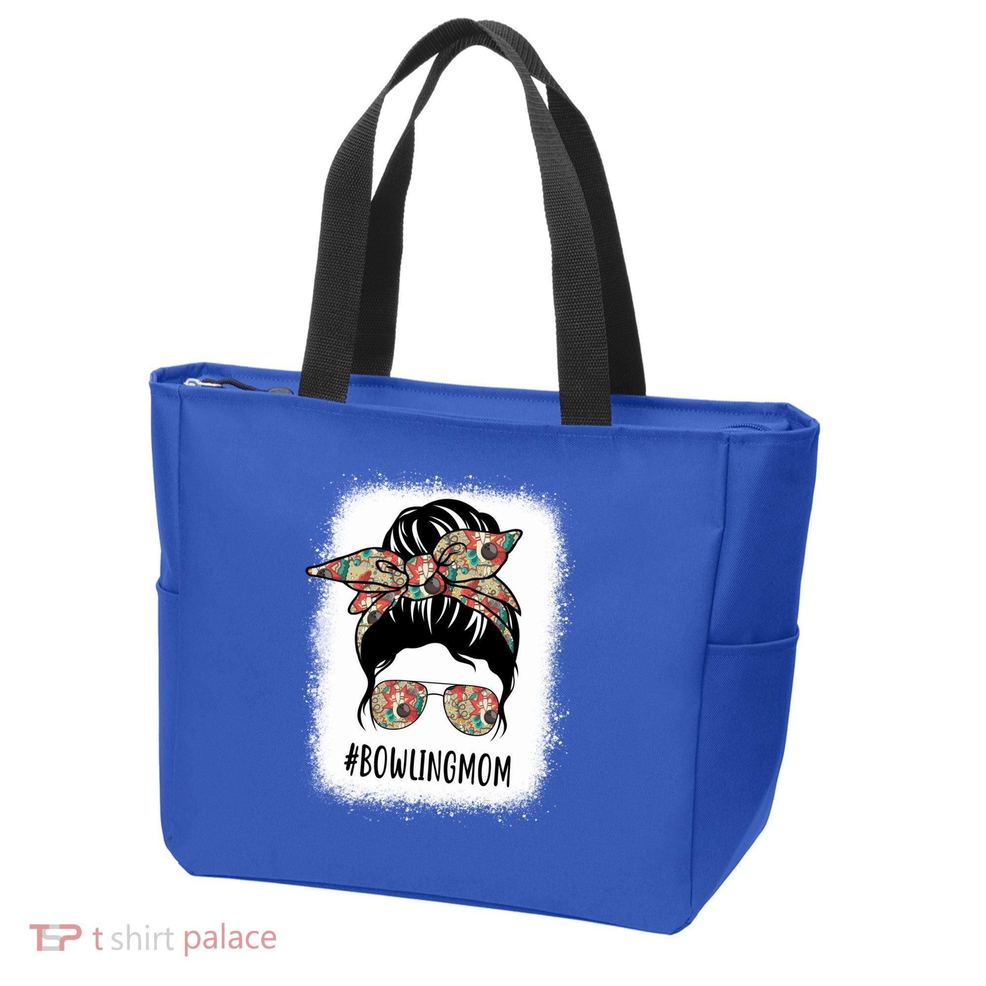 Bowling Mom Life Messy Bun Hair Bleached Great Gift Tote Bag