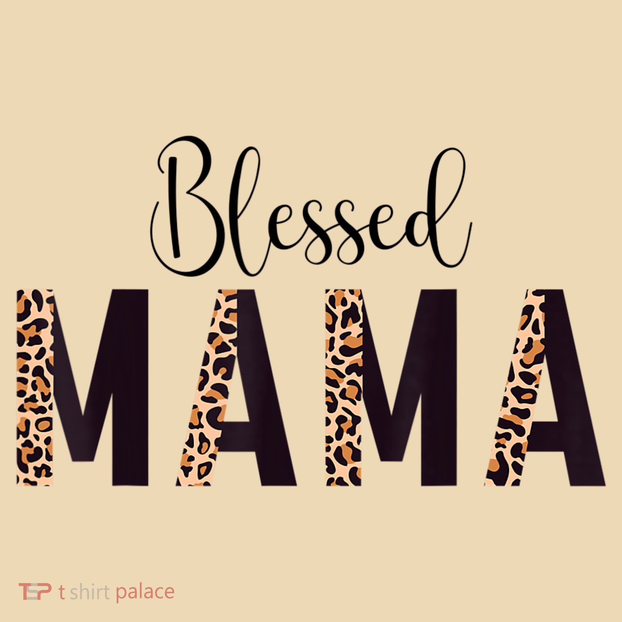Blessed Mama Leopard Print Mom Thanksgiving Mothers Day Tote Bag