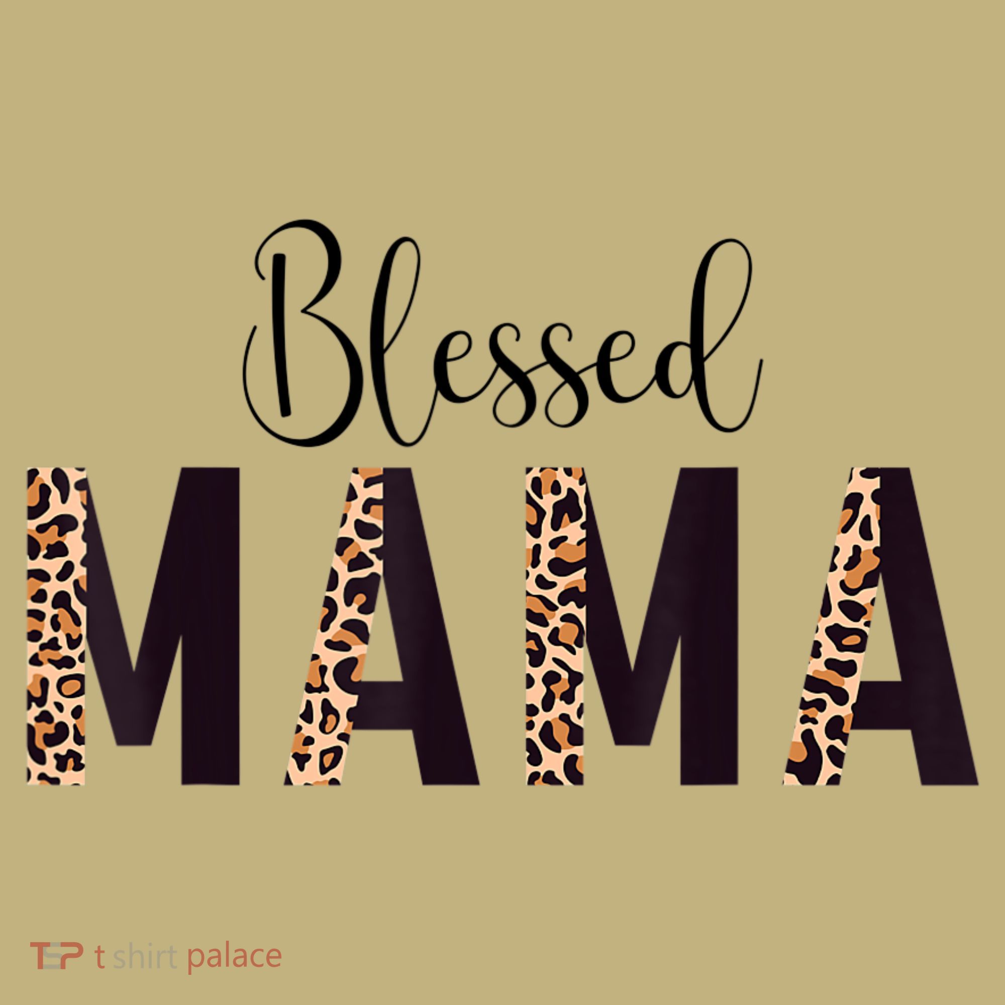 Blessed Mama Leopard Print Mom Thanksgiving Mothers Day Mousepad