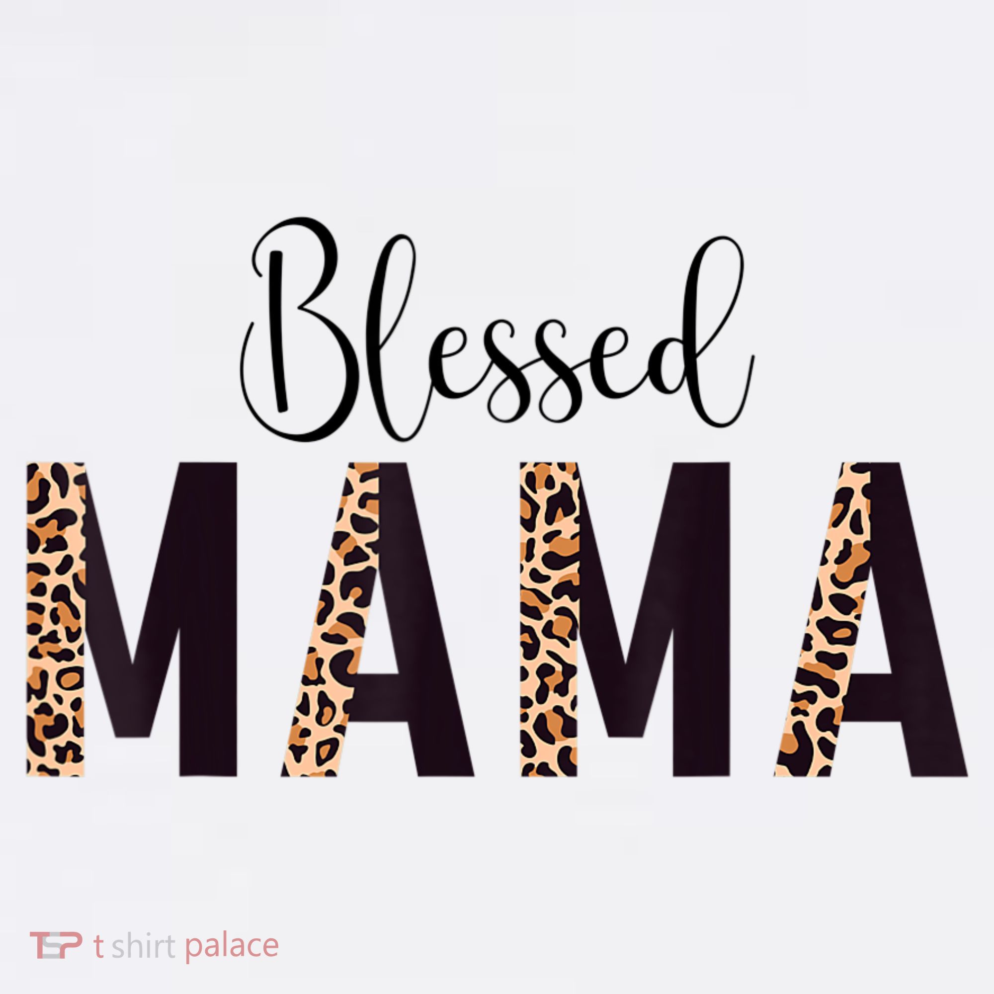 Blessed Mama Leopard Print Mom Thanksgiving Mothers Day Doggie Tank