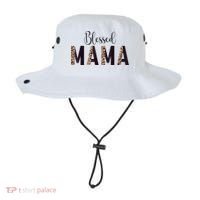 Blessed Mama Leopard Print Mom Thanksgiving Mothers Day Bucket Hat thumb 0