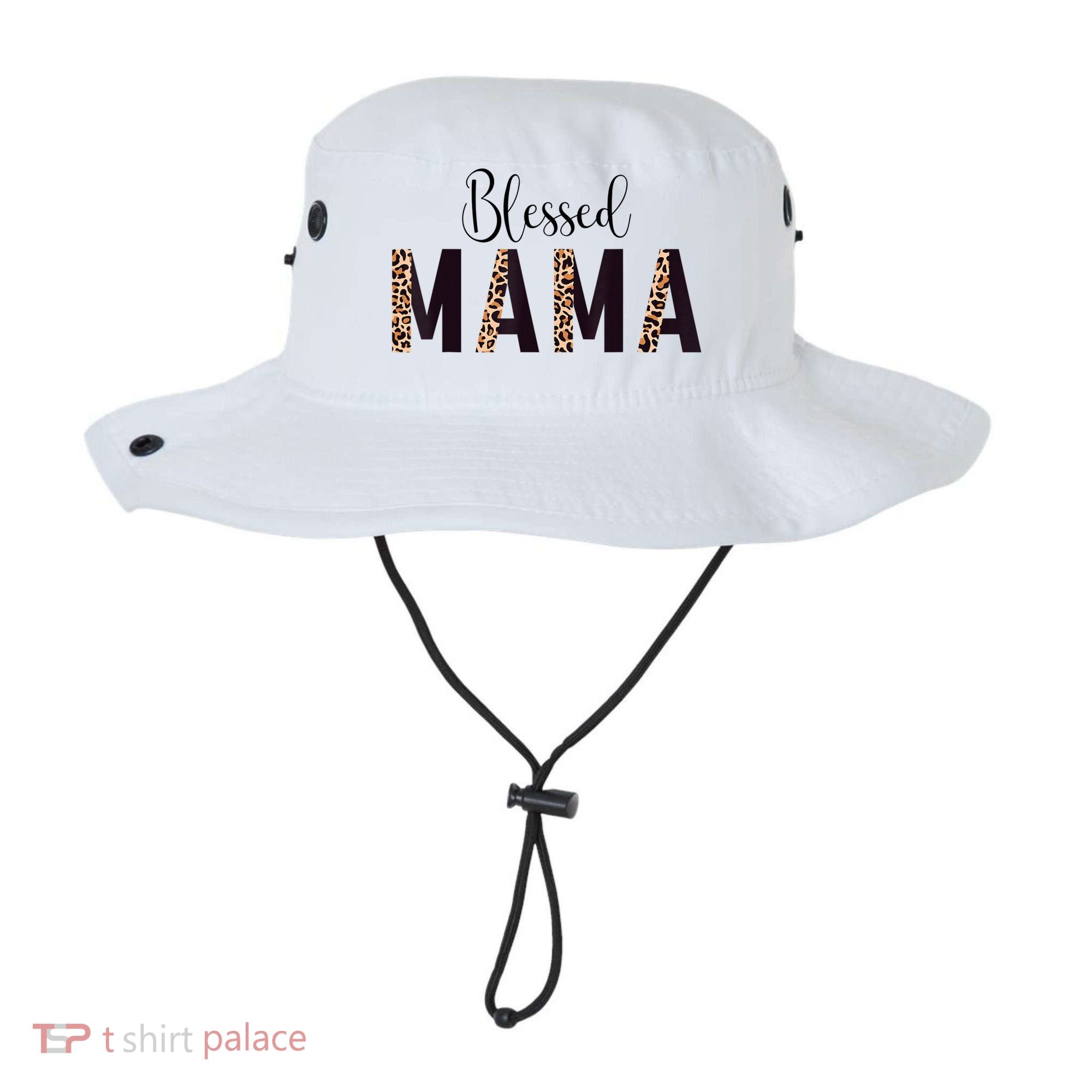 Blessed Mama Leopard Print Mom Thanksgiving Mothers Day Bucket Hat