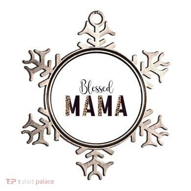 Blessed Mama Leopard Print Mom Thanksgiving Mothers Day Ornament