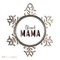 Blessed Mama Leopard Print Mom Thanksgiving Mothers Day Ornament thumb 0