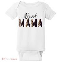 Blessed Mama Leopard Print Mom Thanksgiving Mothers Day Baby Bodysuit thumb 0