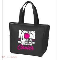 Bowling Mom Like A Normal Mom But Much Cooler Bowler Meaningful Gift Tote Bag thumb 3