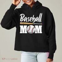 Baseball Mom Leopard Print Baseball Mama Mother's Day Ladies Heavyweight Boxy Pullover Hoodie thumb 0