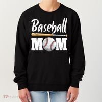 Baseball Mom Leopard Print Baseball Mama Mother's Day Women's Sweatshirt thumb 0