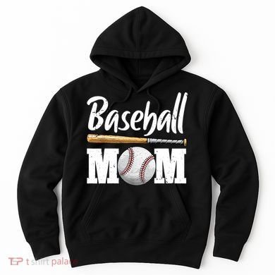 Baseball Mom Leopard Print Baseball Mama Mother's Day Hoodie
