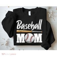 Baseball Mom Leopard Print Baseball Mama Mother's Day Sweatshirt thumb 2