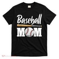 Baseball Mom Leopard Print Baseball Mama Mother's Day T-Shirt thumb 0