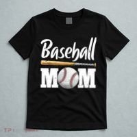 Baseball Mom Leopard Print Baseball Mama Mother's Day T-Shirt thumb 5