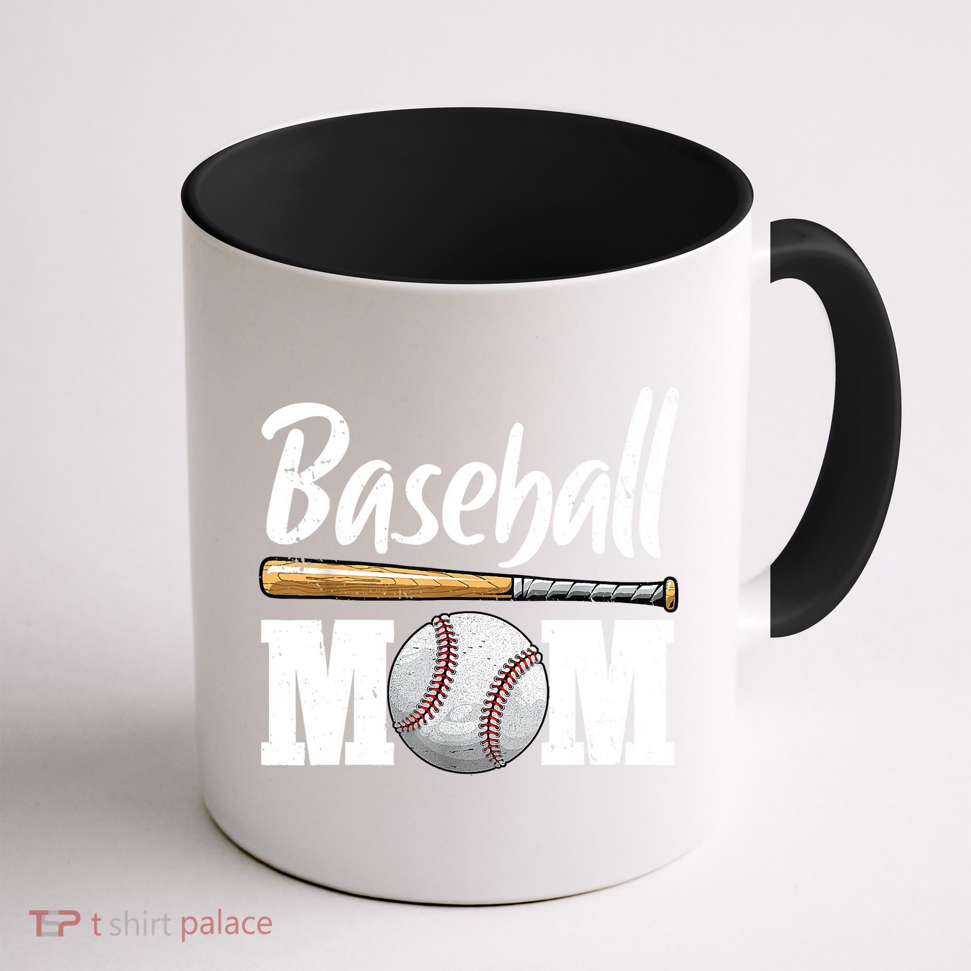 Baseball Mom Leopard Print Baseball Mama Mother's Day Coffee Mug