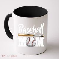 Baseball Mom Leopard Print Baseball Mama Mother's Day Coffee Mug thumb 0
