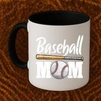 Baseball Mom Leopard Print Baseball Mama Mother's Day Coffee Mug thumb 2
