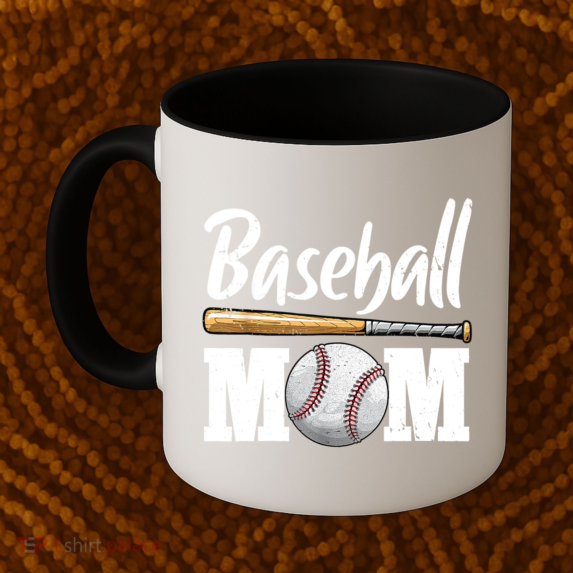 Baseball Mom Leopard Print Baseball Mama Mother's Day Coffee Mug