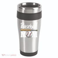 Baseball Mom Leopard Print Baseball Mama Mother's Day 16oz Travel Tumbler thumb 0
