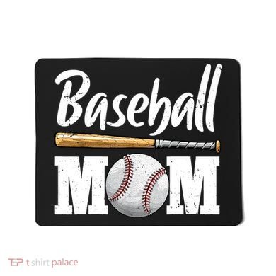 Baseball Mom Leopard Print Baseball Mama Mother's Day Mousepad