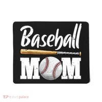 Baseball Mom Leopard Print Baseball Mama Mother's Day Mousepad thumb 0