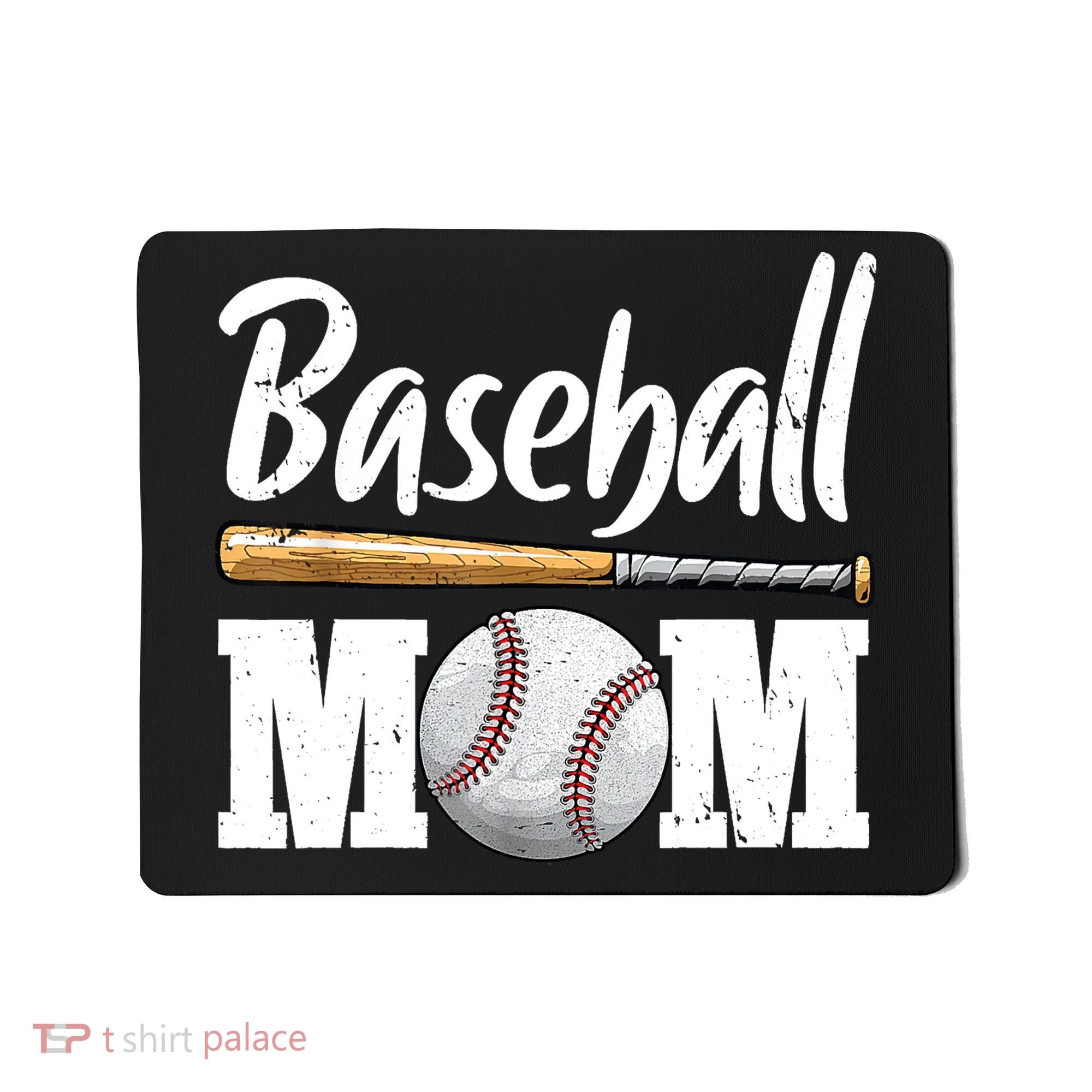 Baseball Mom Leopard Print Baseball Mama Mother's Day Mousepad
