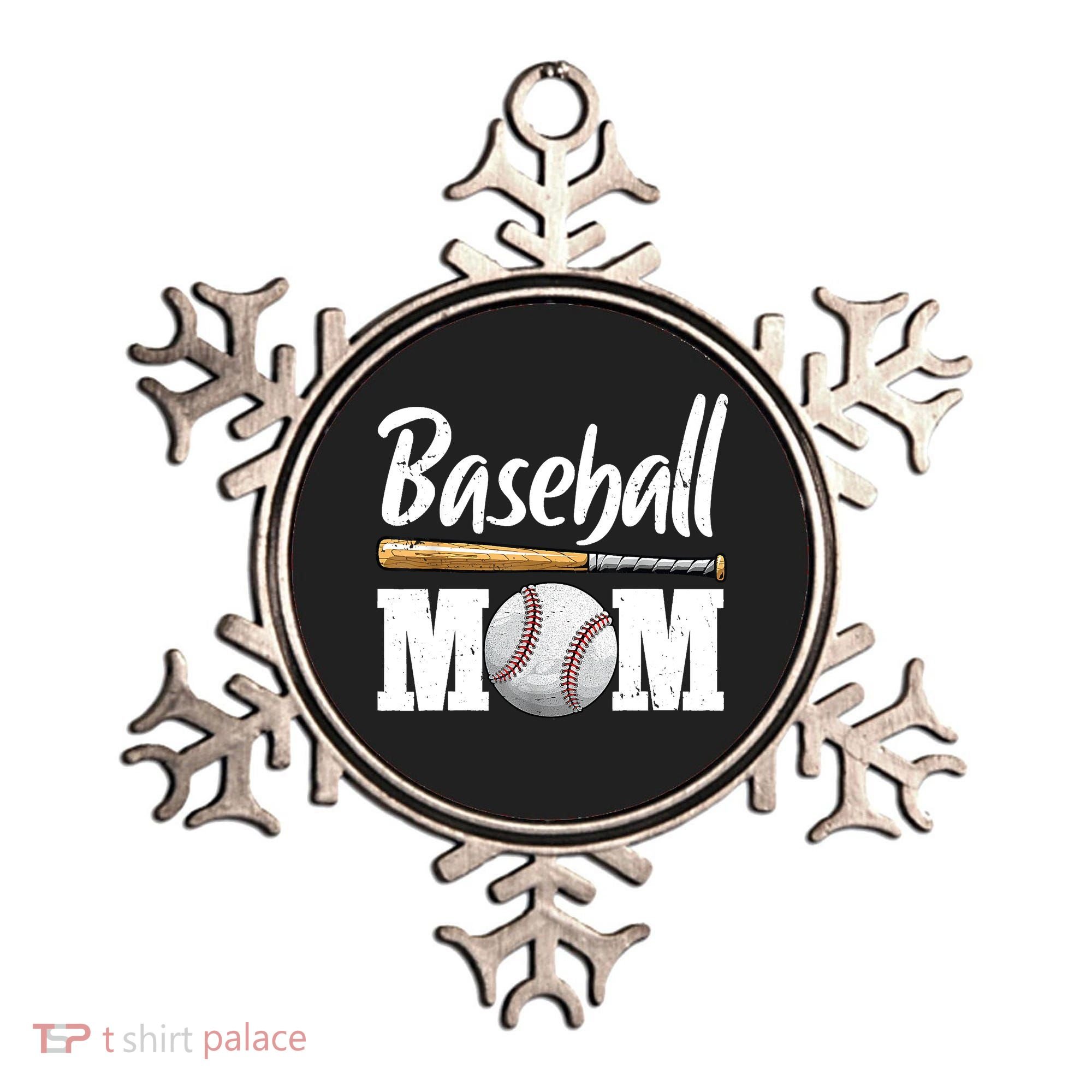 Baseball Mom Leopard Print Baseball Mama Mother's Day Ornament