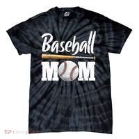 Baseball Mom Leopard Print Baseball Mama Mother's Day Tie-Dye T-Shirt thumb 0