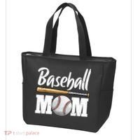 Baseball Mom Leopard Print Baseball Mama Mother's Day Tote Bag thumb 3