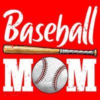 Baseball Mom Leopard Print Baseball Mama Mother's Day Santa Hat thumb 1