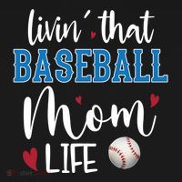 Busy Mom Livin' That Baseball Mom Life Sport Mother Funny Gift Women's Hoodie thumb 2