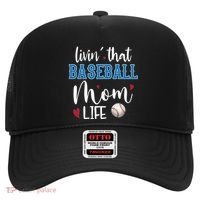 Busy Mom Livin' That Baseball Mom Life Sport Mother Funny Gift Hat thumb 0
