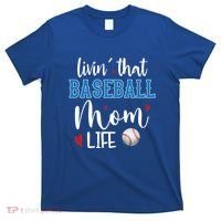 Busy Mom Livin' That Baseball Mom Life Sport Mother Funny Gift T-Shirt thumb 0
