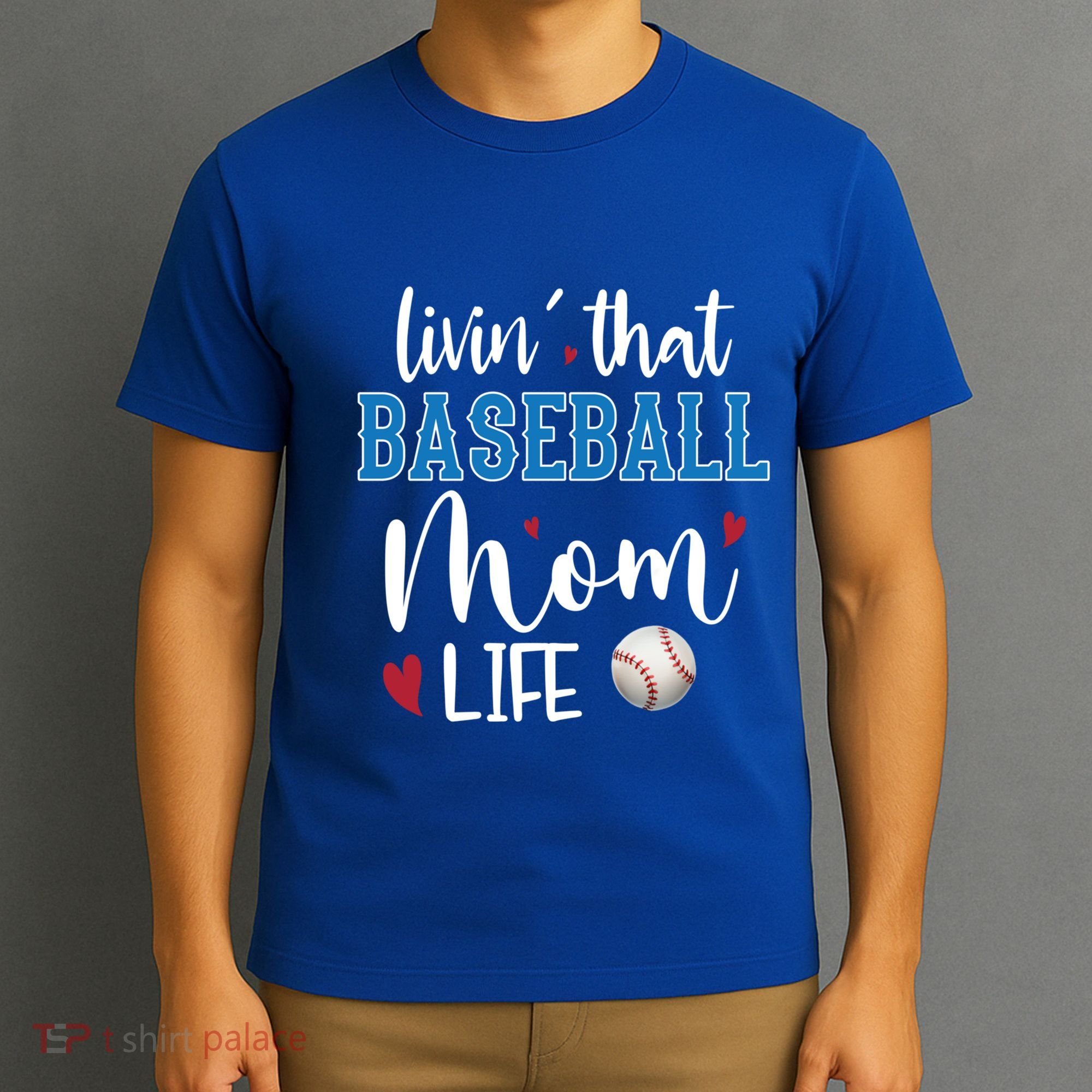 Busy Mom Livin' That Baseball Mom Life Sport Mother Funny Gift T-Shirt