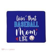 Busy Mom Livin' That Baseball Mom Life Sport Mother Funny Gift Mousepad thumb 0