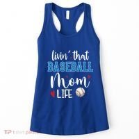 Busy Mom Livin' That Baseball Mom Life Sport Mother Funny Gift Women's Tank Top thumb 0