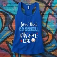 Busy Mom Livin' That Baseball Mom Life Sport Mother Funny Gift Women's Tank Top thumb 3