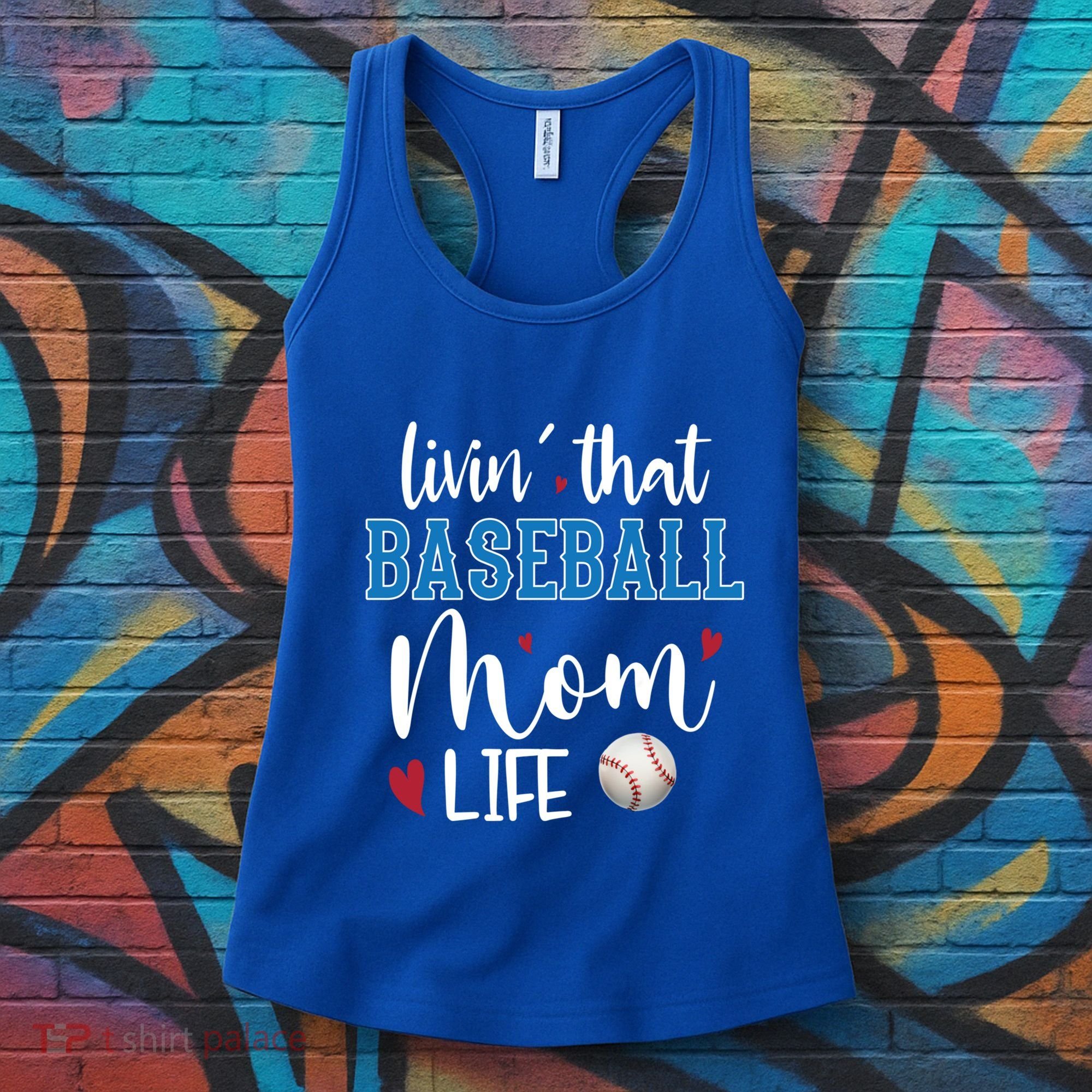 Busy Mom Livin' That Baseball Mom Life Sport Mother Funny Gift Women's Tank Top