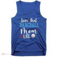 Busy Mom Livin' That Baseball Mom Life Sport Mother Funny Gift Tank Top thumb 0