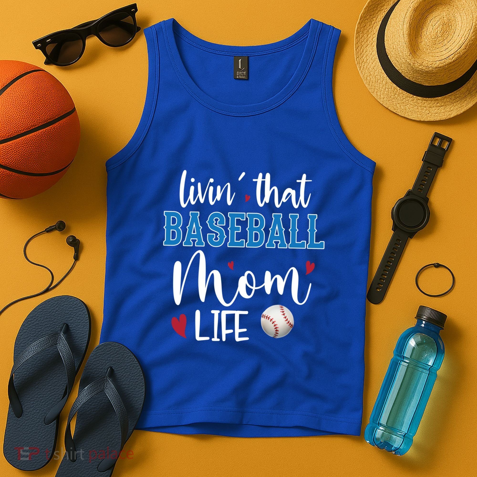 Busy Mom Livin' That Baseball Mom Life Sport Mother Funny Gift Tank Top