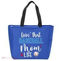 Busy Mom Livin' That Baseball Mom Life Sport Mother Funny Gift Tote Bag thumb 0