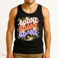 Boone Music Lovers Retro Vibes Summer Fun Tank Top thumb 3