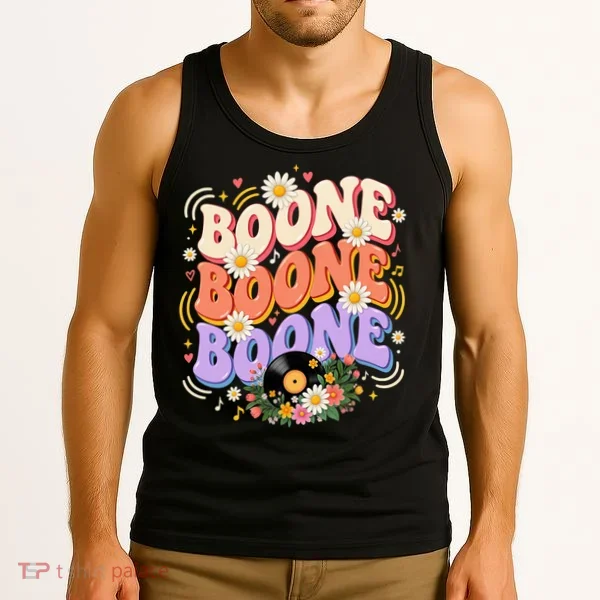 Boone Music Lovers Retro Vibes Summer Fun Tank Top