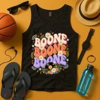 Boone Music Lovers Retro Vibes Summer Fun Tank Top thumb 4