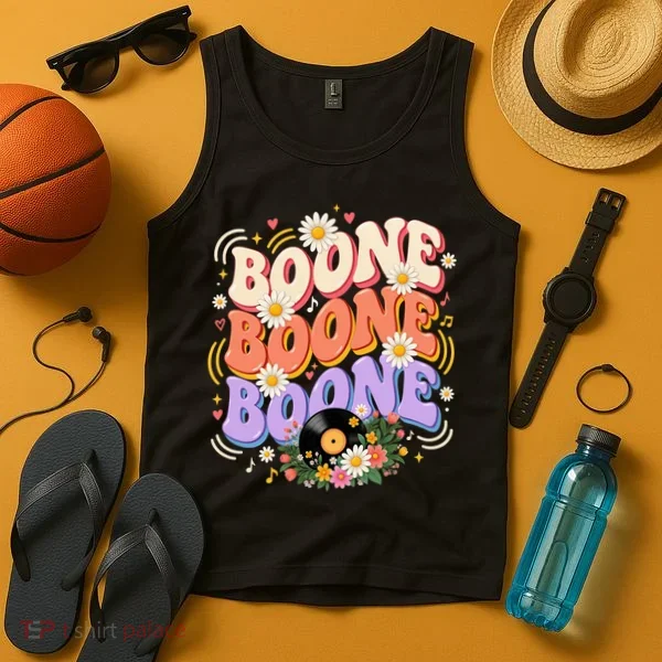 Boone Music Lovers Retro Vibes Summer Fun Tank Top