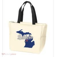 Baldwin Michigan Lake County Mi Map Tote Bag thumb 3